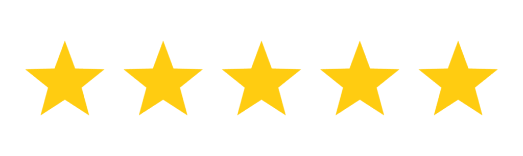 five stars icon on transparent background free png